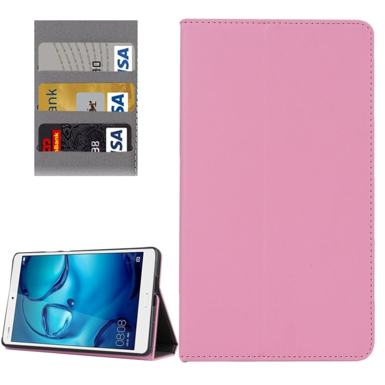 For Huawei  MediaPad M3 8.4 inch Cowhide Texture Horizontal Flip Leather Case with Holder & Card Slot & Wallet & Hand Strap & Sleep / Wake-up Function