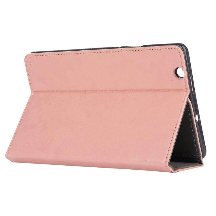 For Huawei  MediaPad M3 8.4 inch Cowhide Texture Horizontal Flip Leather Case with Holder & Card Slot & Wallet & Hand Strap & Sleep / Wake-up Function