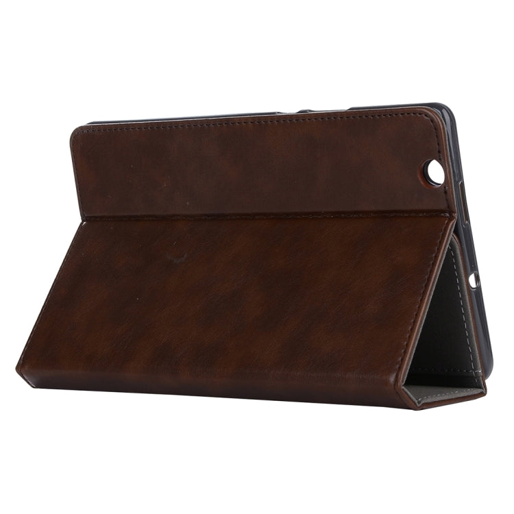 For Huawei  MediaPad M3 8.4 inch Cowhide Texture Horizontal Flip Leather Case with Holder & Card Slot & Wallet & Hand Strap & Sleep / Wake-up Function