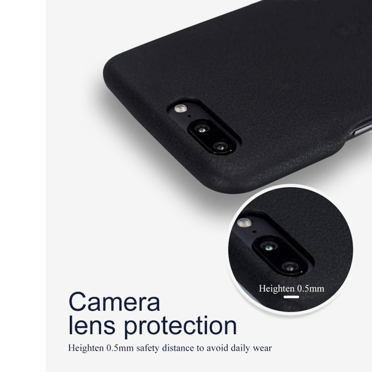 Lenuo for OnePlus 5 Litchi Texture PU + PC Paste Skin Protective Case