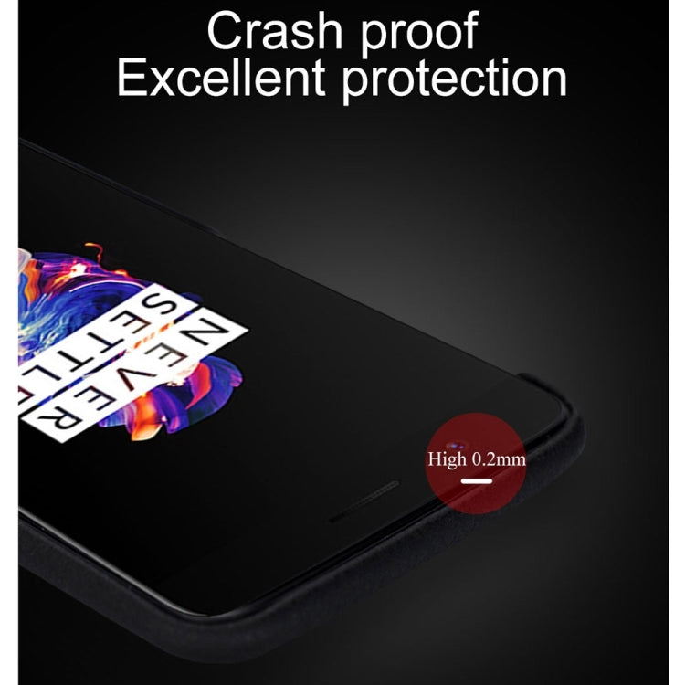 Lenuo for OnePlus 5 Litchi Texture PU + PC Paste Skin Protective Case