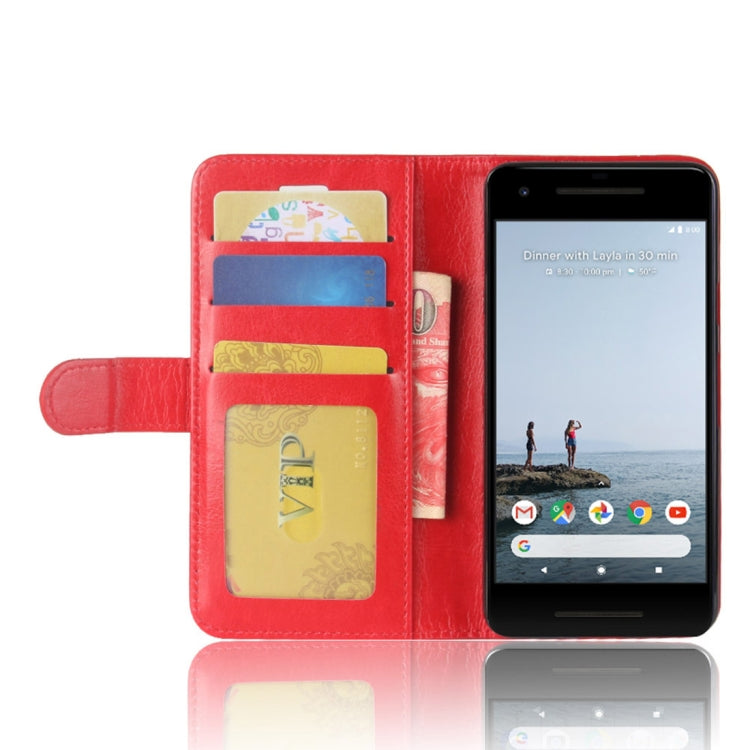 For Google Pixel 2 Crazy Horse Texture Horizontal Flip Leather Case with Holder & Card Slots & Wallet & Photo Frame