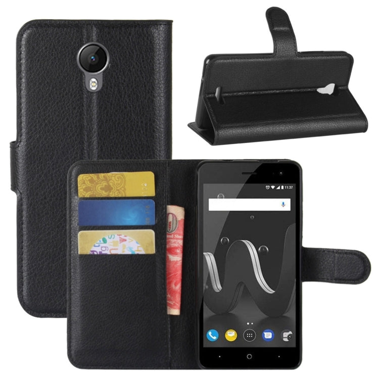 For Wiko Jerry 2 Litchi Texture Horizontal Flip Leather Case with Holder & Card Slots & Wallet
