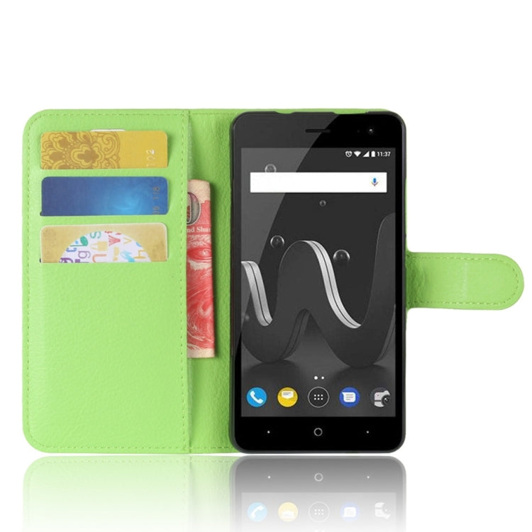 For Wiko Jerry 2 Litchi Texture Horizontal Flip Leather Case with Holder & Card Slots & Wallet
