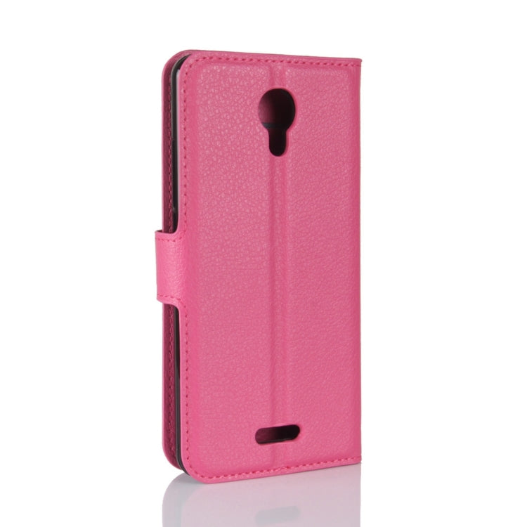 For Wiko Jerry 2 Litchi Texture Horizontal Flip Leather Case with Holder & Card Slots & Wallet