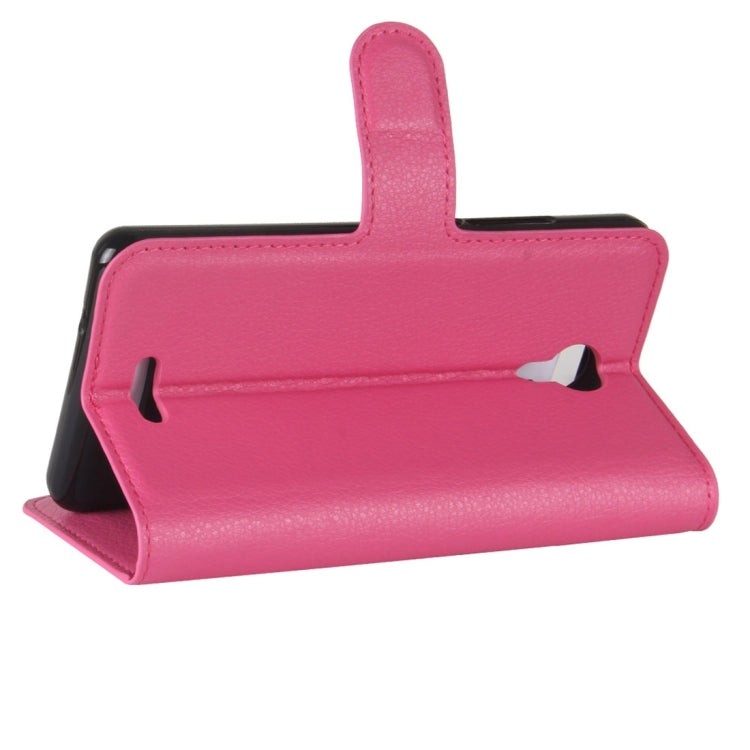 For Wiko Jerry 2 Litchi Texture Horizontal Flip Leather Case with Holder & Card Slots & Wallet