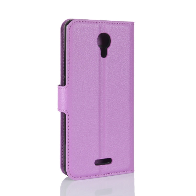 For Wiko Jerry 2 Litchi Texture Horizontal Flip Leather Case with Holder & Card Slots & Wallet