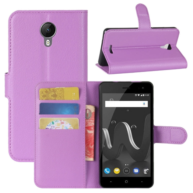 For Wiko Jerry 2 Litchi Texture Horizontal Flip Leather Case with Holder & Card Slots & Wallet