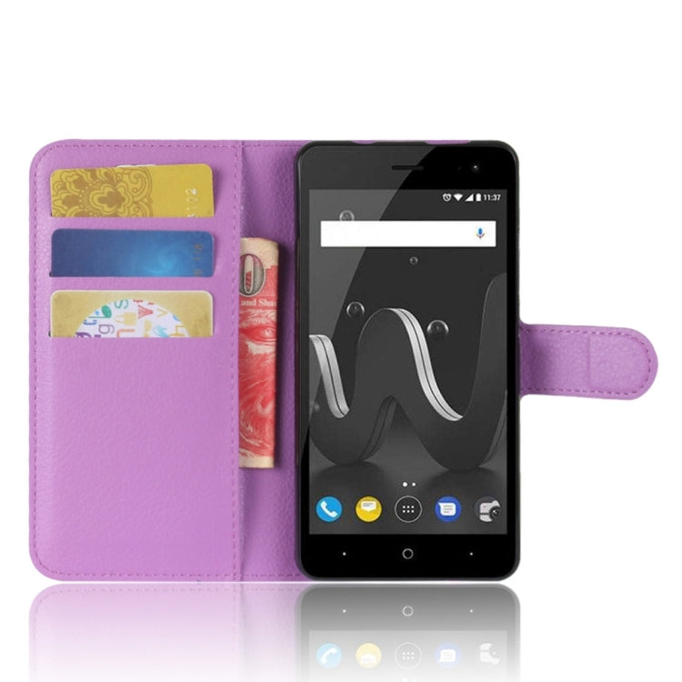 For Wiko Jerry 2 Litchi Texture Horizontal Flip Leather Case with Holder & Card Slots & Wallet