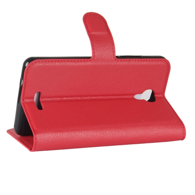 For Wiko Jerry 2 Litchi Texture Horizontal Flip Leather Case with Holder & Card Slots & Wallet