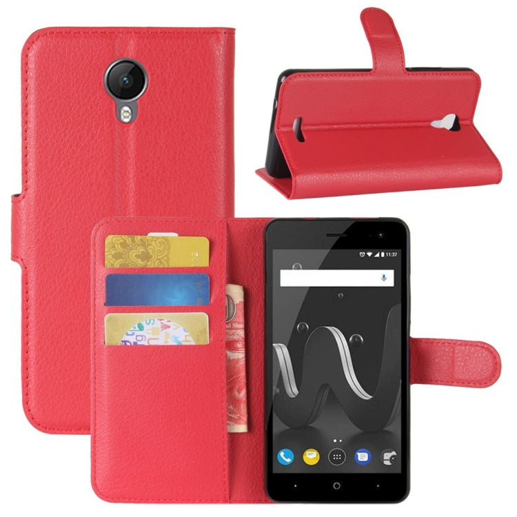 For Wiko Jerry 2 Litchi Texture Horizontal Flip Leather Case with Holder & Card Slots & Wallet
