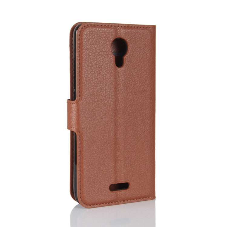 For Wiko Jerry 2 Litchi Texture Horizontal Flip Leather Case with Holder & Card Slots & Wallet