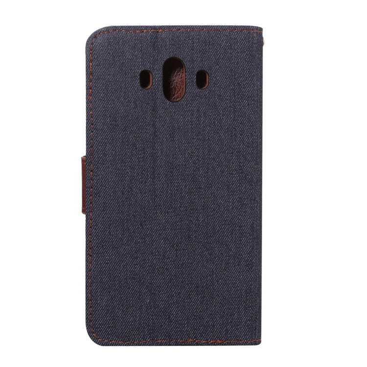 Dibase for  Huawei Mate 10 Denim Texture Horizontal Flip Leather Case with Holder & Card Slots
