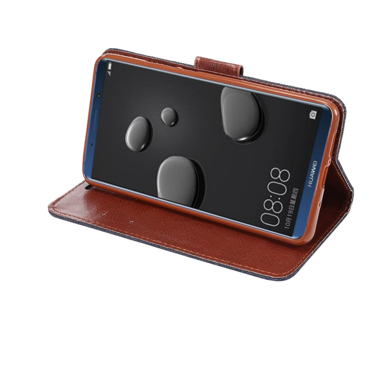 Dibase for  Huawei Mate 10 Denim Texture Horizontal Flip Leather Case with Holder & Card Slots