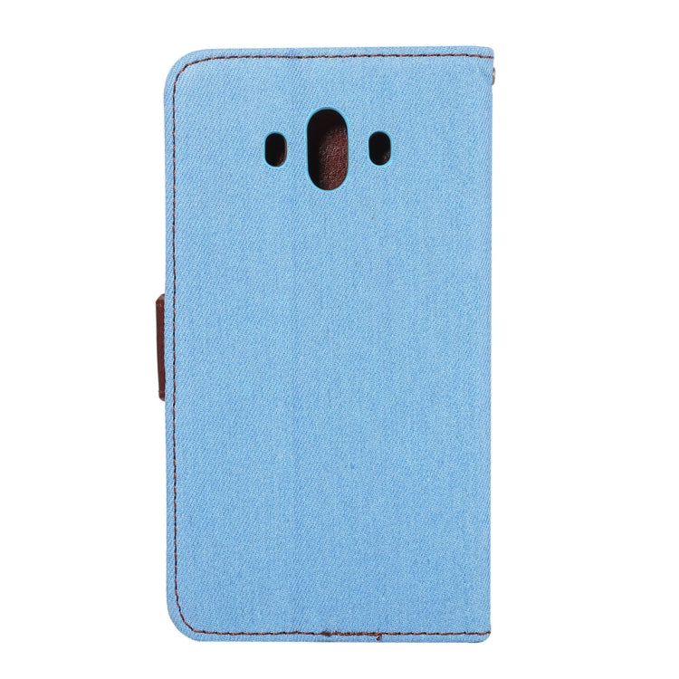 Dibase for  Huawei Mate 10 Denim Texture Horizontal Flip Leather Case with Holder & Card Slots