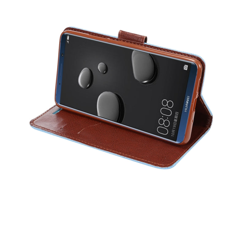 Dibase for  Huawei Mate 10 Denim Texture Horizontal Flip Leather Case with Holder & Card Slots