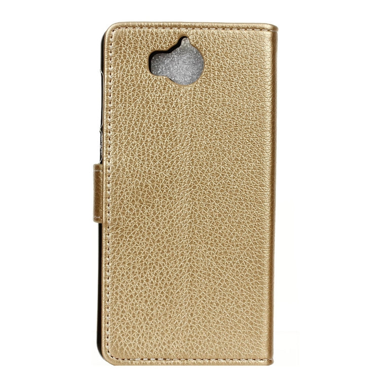 For Huawei  Y5 (2017) Litchi Texture Horizontal Flip Leather Case with Holder & Card Slots & Wallet