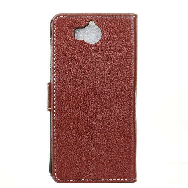 For Huawei  Y5 (2017) Litchi Texture Horizontal Flip Leather Case with Holder & Card Slots & Wallet