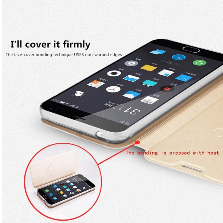 MOFI for LG K10 (2017) PU Five-pointed Star Pattern Horizontal Flip Leather Case with Holder