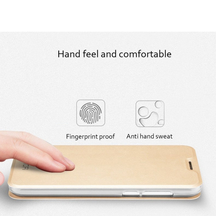 MOFI for LG K10 (2017) PU Five-pointed Star Pattern Horizontal Flip Leather Case with Holder