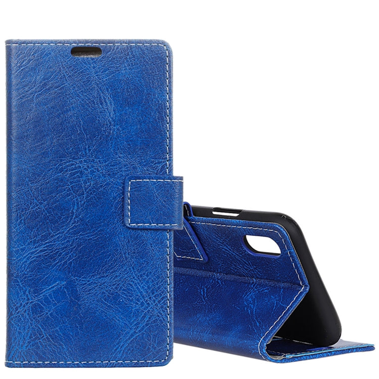 For Wiko Robby 2 Retro Crazy Horse Texture Horizontal Flip Leather Case with Holder & Card Slots & Wallet & Photo Frame