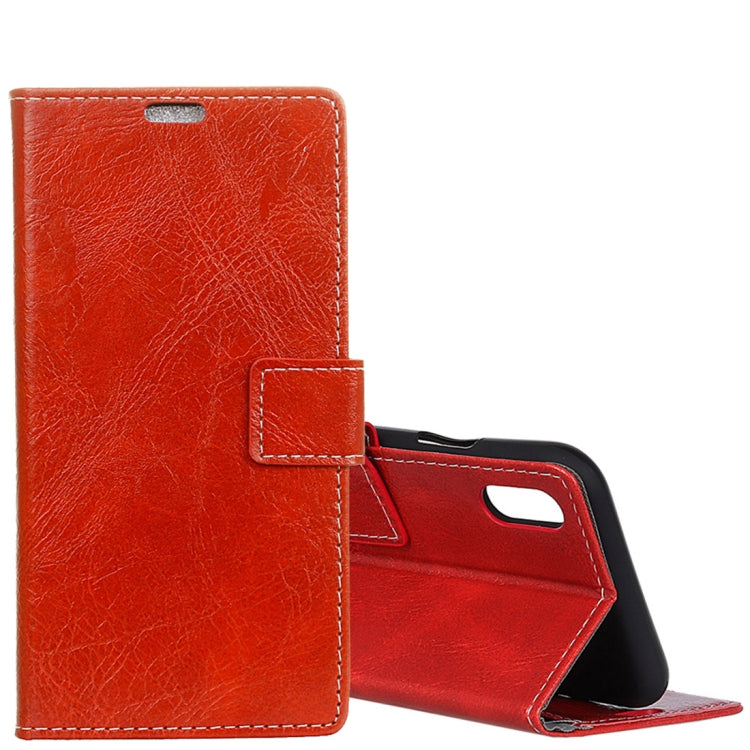 For Wiko Robby 2 Retro Crazy Horse Texture Horizontal Flip Leather Case with Holder & Card Slots & Wallet & Photo Frame