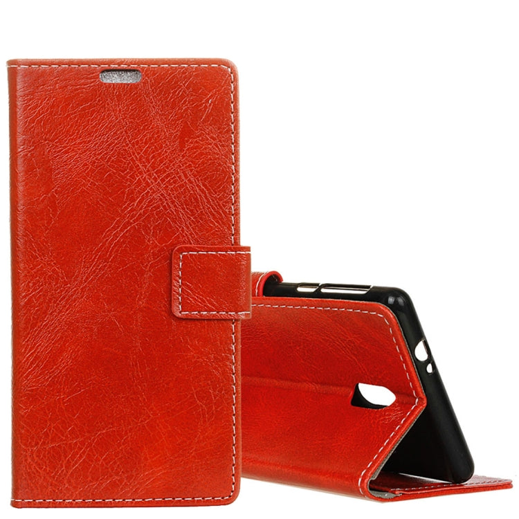 For Meizu  M6 Retro Crazy Horse Texture Horizontal Flip Leather Case with Holder & Card Slots & Wallet & Photo Frame