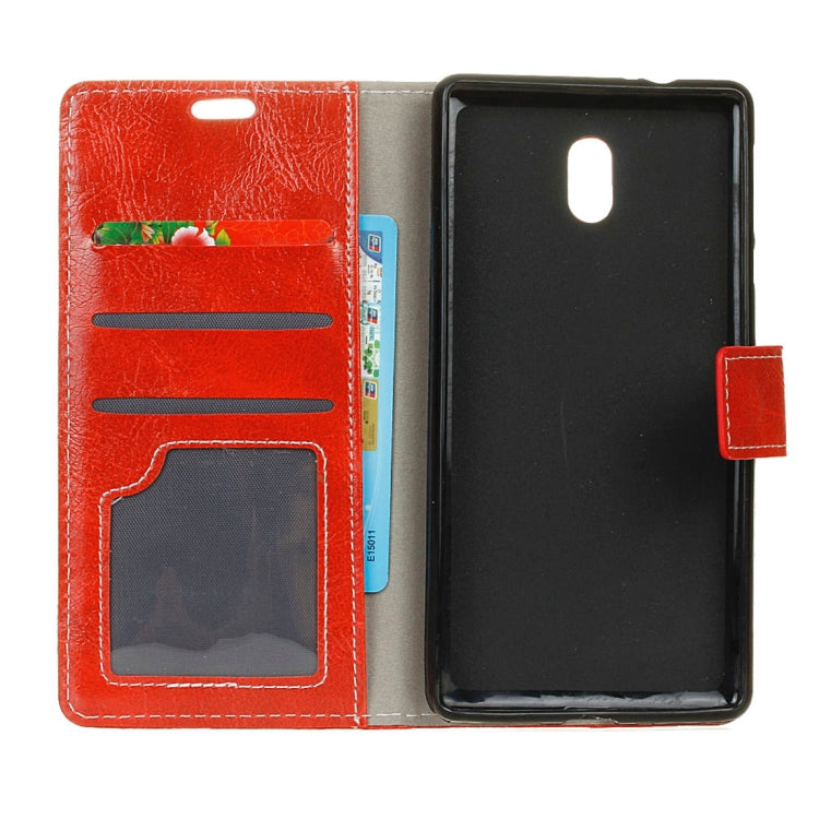 For Meizu  M6 Retro Crazy Horse Texture Horizontal Flip Leather Case with Holder & Card Slots & Wallet & Photo Frame