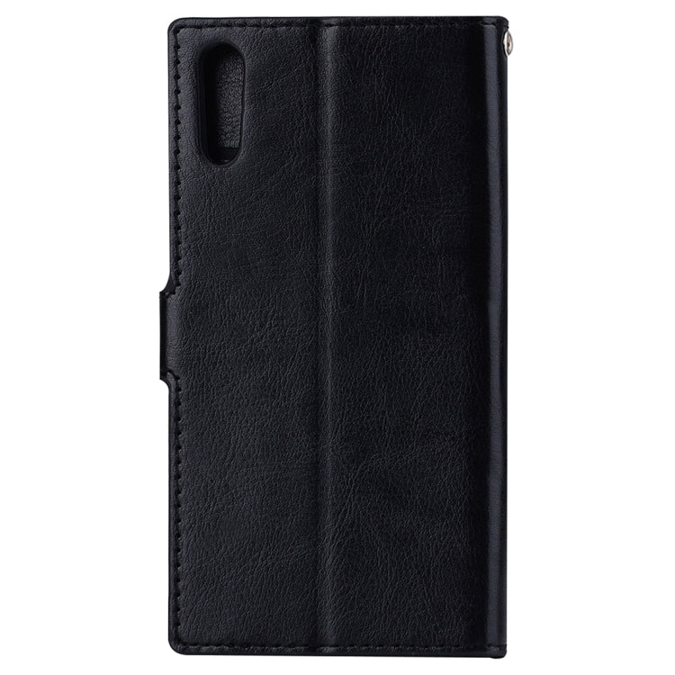 For Sony Xperia XZ Crazy Horse Texture Horizontal Flip PU Leather Case with Holder & Card Slots & Wallet & Lanyard