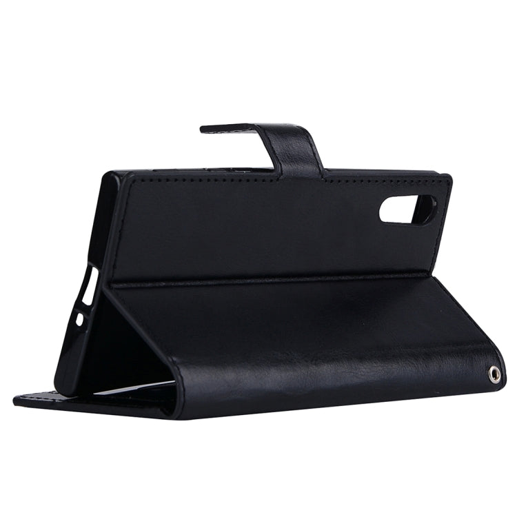 For Sony Xperia XZ Crazy Horse Texture Horizontal Flip PU Leather Case with Holder & Card Slots & Wallet & Lanyard