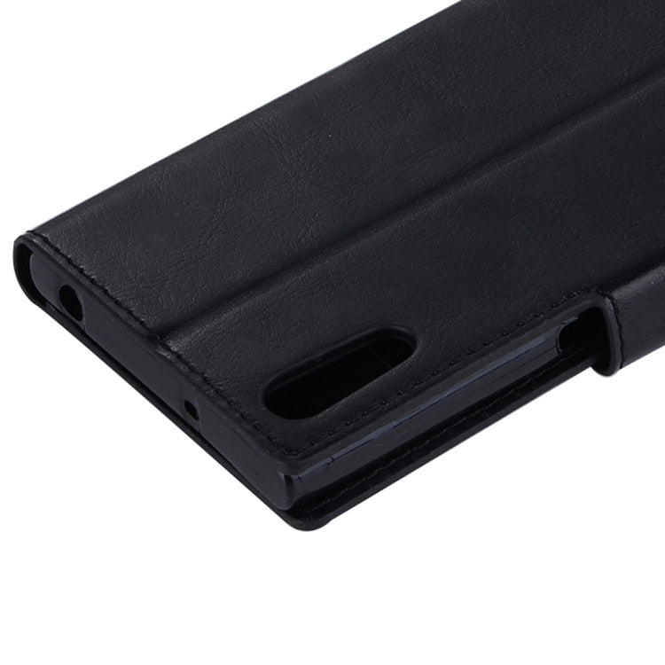 For Sony Xperia XZ Crazy Horse Texture Horizontal Flip PU Leather Case with Holder & Card Slots & Wallet & Lanyard