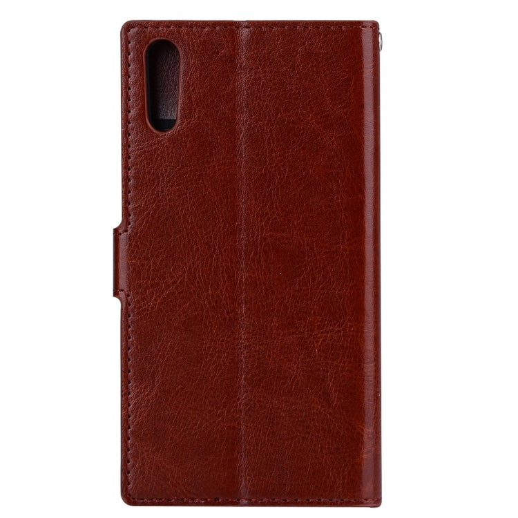 For Sony Xperia XZ Crazy Horse Texture Horizontal Flip PU Leather Case with Holder & Card Slots & Wallet & Lanyard