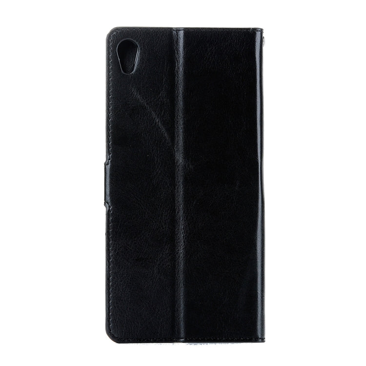 For Sony Xperia C6 Ultra Crazy Horse Texture Horizontal Flip PU Leather Case with Holder & Card Slots & Wallet & Lanyard