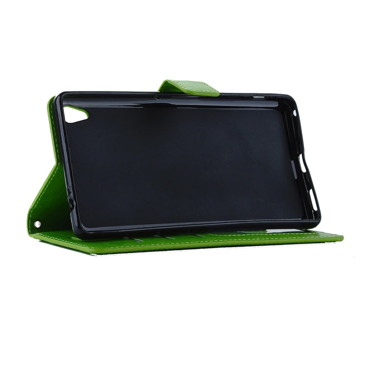 For Sony Xperia C6 Ultra Crazy Horse Texture Horizontal Flip PU Leather Case with Holder & Card Slots & Wallet & Lanyard