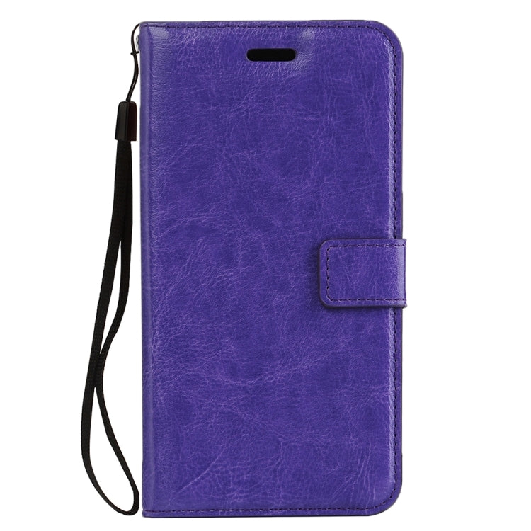For Sony Xperia C6 Ultra Crazy Horse Texture Horizontal Flip PU Leather Case with Holder & Card Slots & Wallet & Lanyard