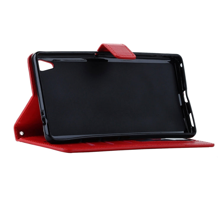 For Sony Xperia C6 Ultra Crazy Horse Texture Horizontal Flip PU Leather Case with Holder & Card Slots & Wallet & Lanyard