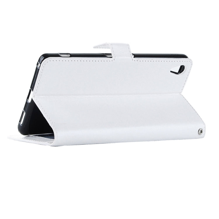 For Sony Xperia C6 Ultra Crazy Horse Texture Horizontal Flip PU Leather Case with Holder & Card Slots & Wallet & Lanyard