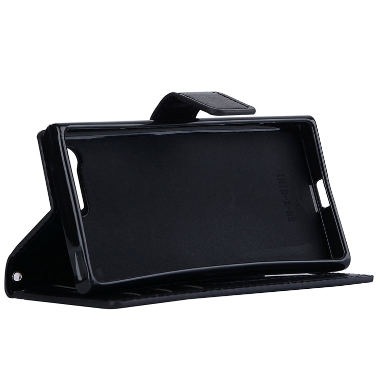 For Sony Xperia X Compact Crazy Horse Texture Horizontal Flip PU Leather Case with Holder & Card Slots & Wallet & Lanyard