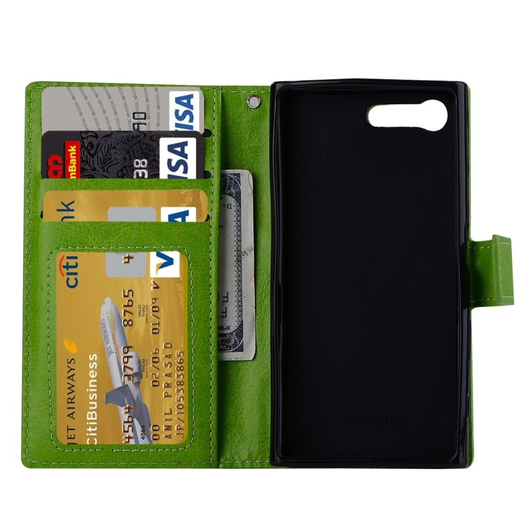 For Sony Xperia X Compact Crazy Horse Texture Horizontal Flip PU Leather Case with Holder & Card Slots & Wallet & Lanyard