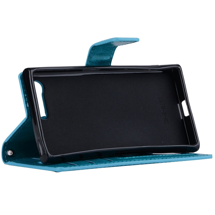 For Sony Xperia X Compact Crazy Horse Texture Horizontal Flip PU Leather Case with Holder & Card Slots & Wallet & Lanyard