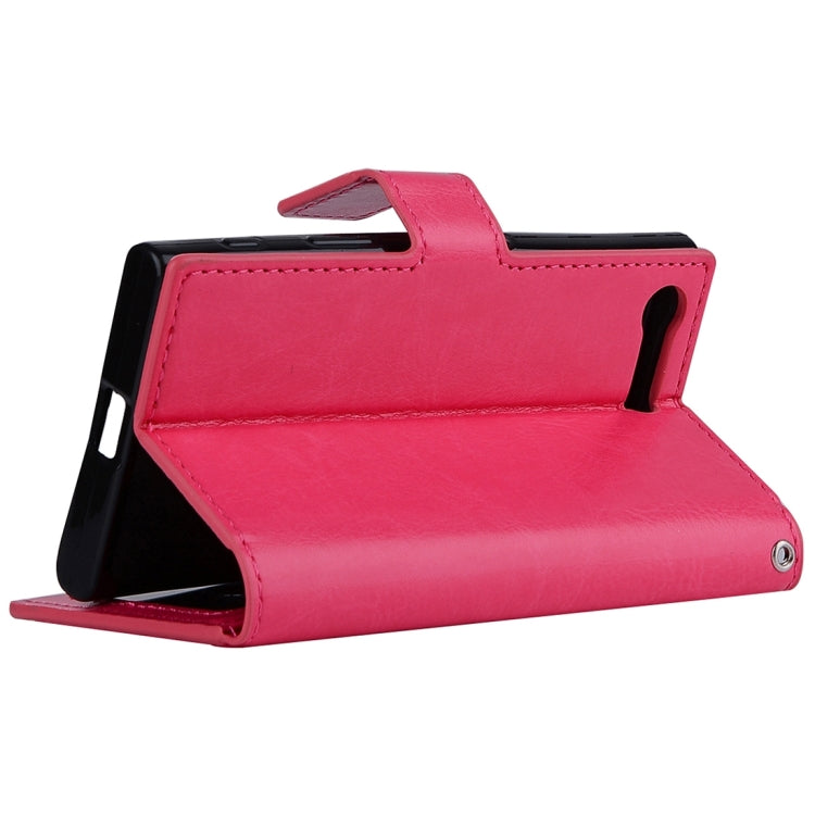 For Sony Xperia X Compact Crazy Horse Texture Horizontal Flip PU Leather Case with Holder & Card Slots & Wallet & Lanyard