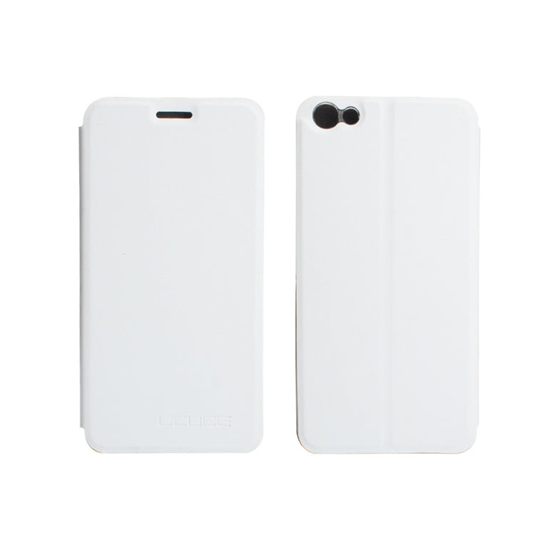 OCUBE for UMIDIGI G Litchi Texture Horizontal Flip Leather Case with Holder (White)