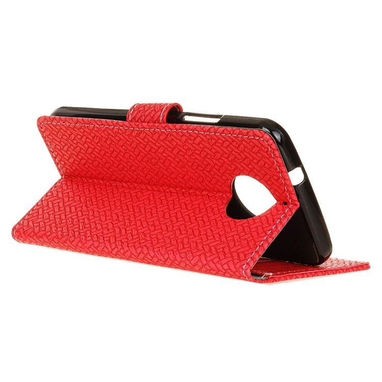 For Motorola Moto G5s Knit Texture Horizontal Flip Leather Case with Holder & Card Slots & Wallet