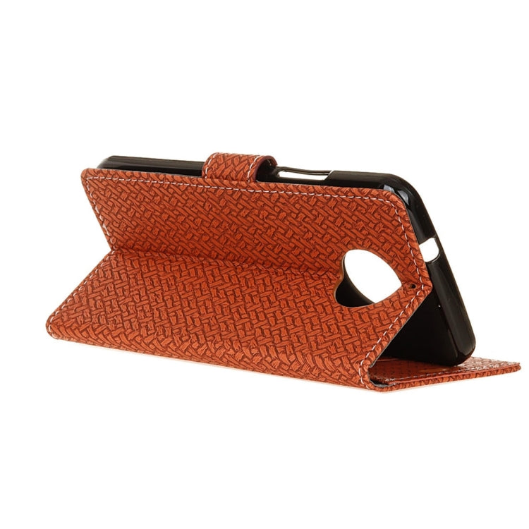 For Motorola Moto G5s Knit Texture Horizontal Flip Leather Case with Holder & Card Slots & Wallet