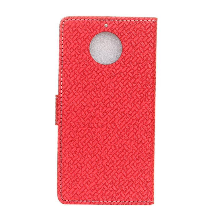 For Motorola Moto G5s Plus Knit Texture Horizontal Flip Leather Case with Holder & Card Slots & Wallet