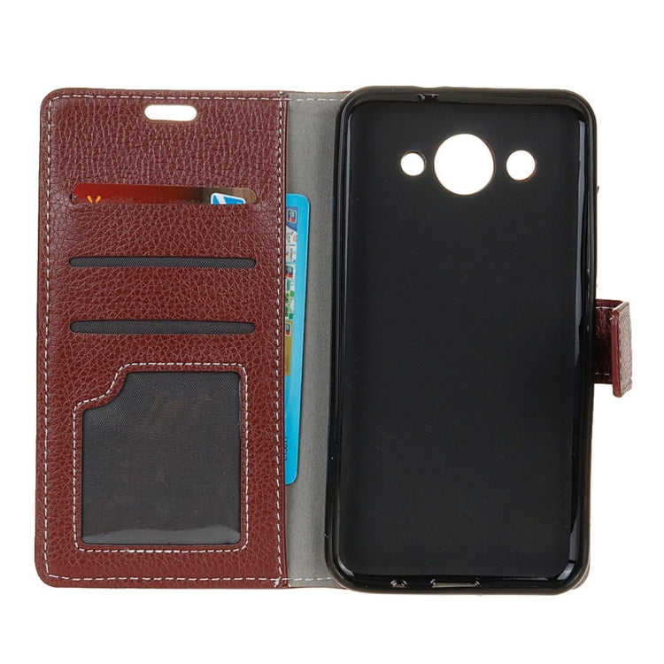For Huawei Y3 (2017) / Y3 (2018) Litchi Texture Horizontal Flip Leather Case with Holder & Card Slots & Wallet