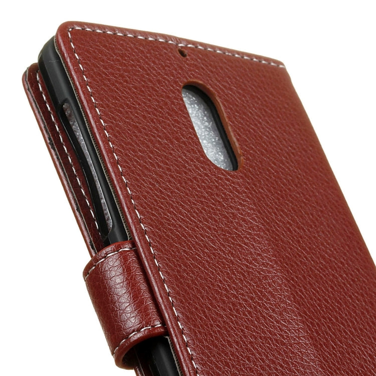 For Nokia 6 Litchi Texture Horizontal Flip Leather Case with Holder & Card Slots & Wallet & Photo Frame