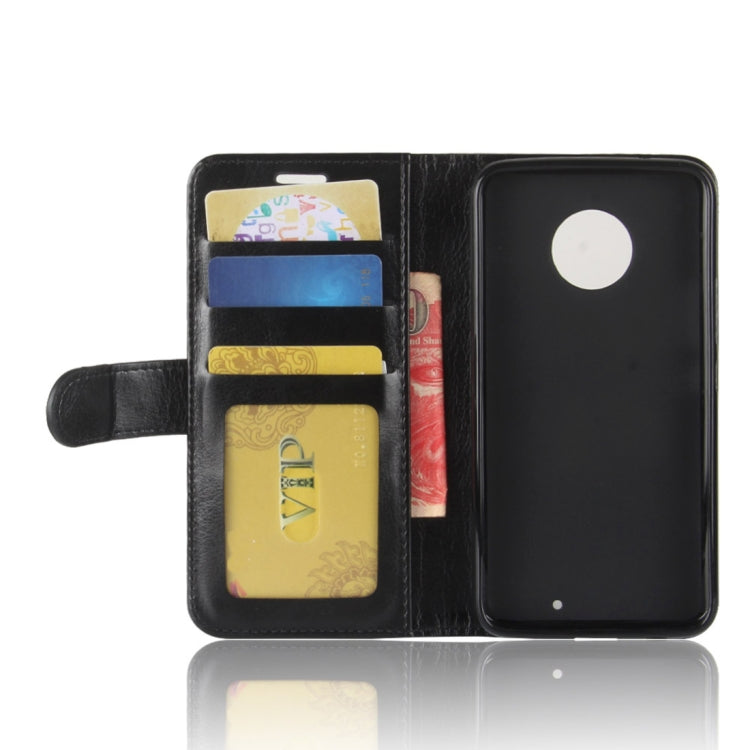 For Motorola Moto X4 Crazy Horse Texture Horizontal Flip Leather Case with Holder & Card Slots & Wallet & Photo Frame