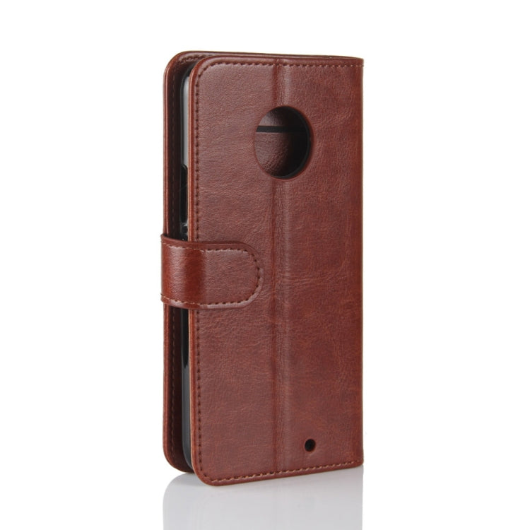 For Motorola Moto X4 Crazy Horse Texture Horizontal Flip Leather Case with Holder & Card Slots & Wallet & Photo Frame