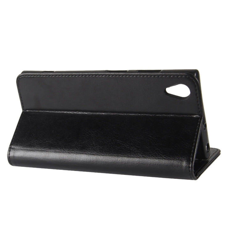 For Sony Xperia XA1 Plus Crazy Horse Texture Horizontal Flip Leather Case with Holder & Card Slots & Wallet & Photo Frame